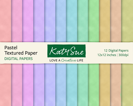 Pastel Textured Papers | 12x12 Digital Papers