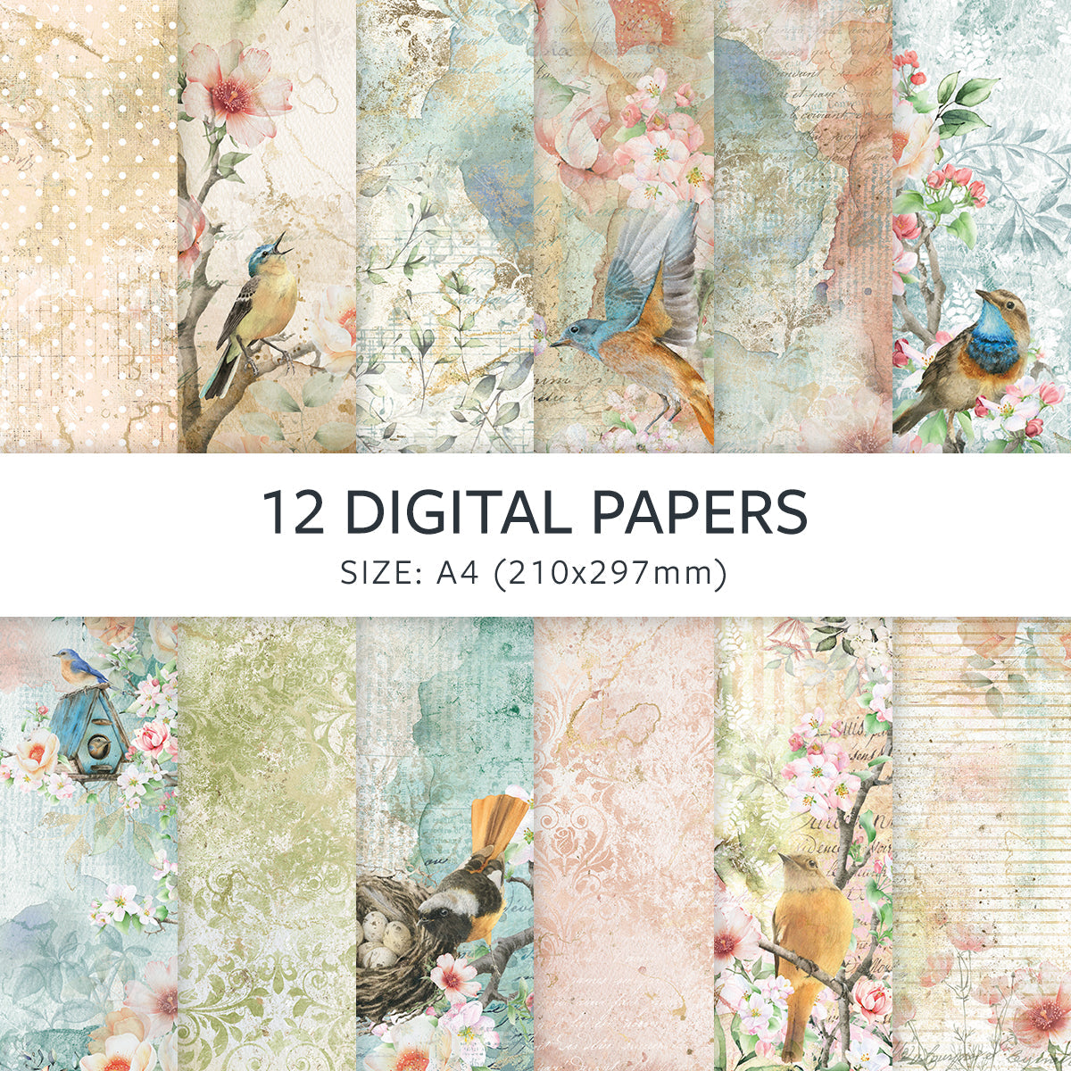Nightingale Square Digital Papers Collection